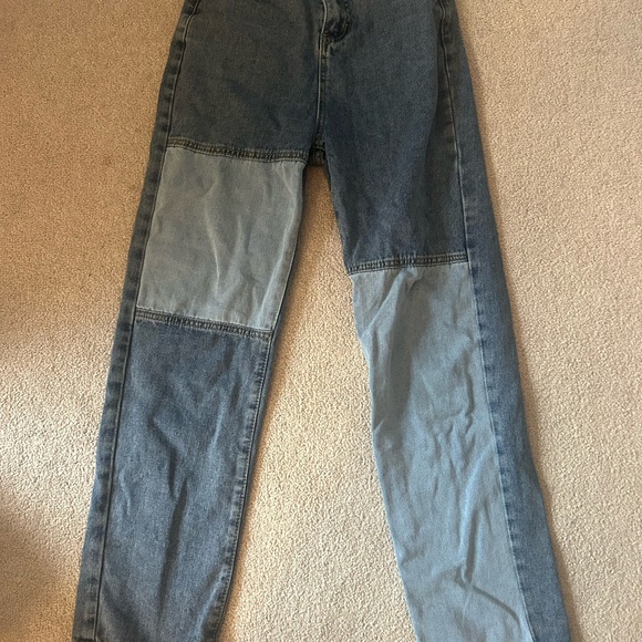 Blue patchwork jeans - Picture 2 of 2